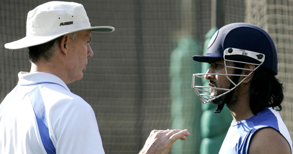 Greg Chappell with MS Dhoni | GETTY