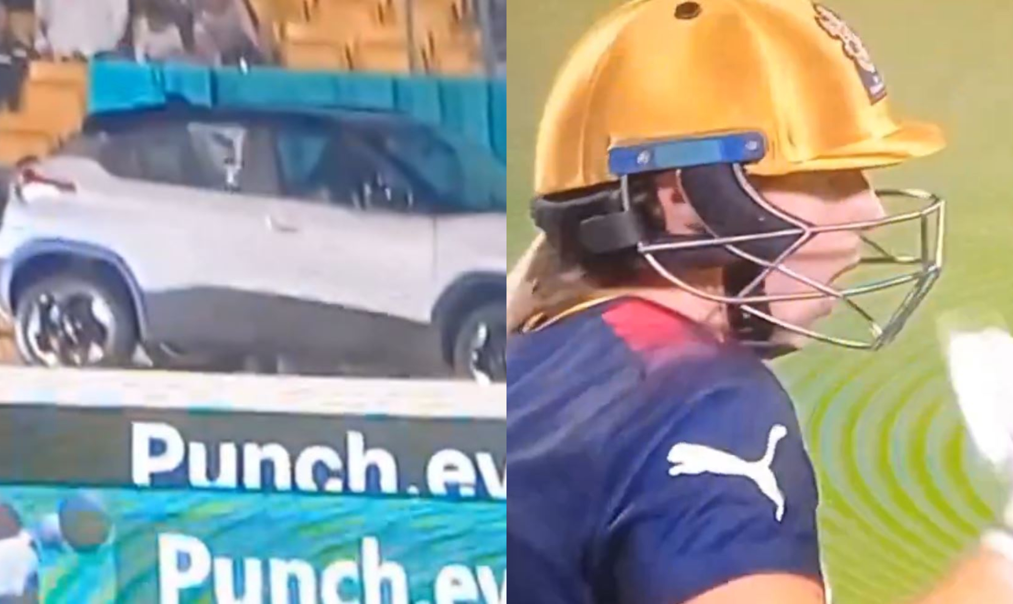Ellyse Perry was left open mouthed after seeing her six shattering the window of the car | X