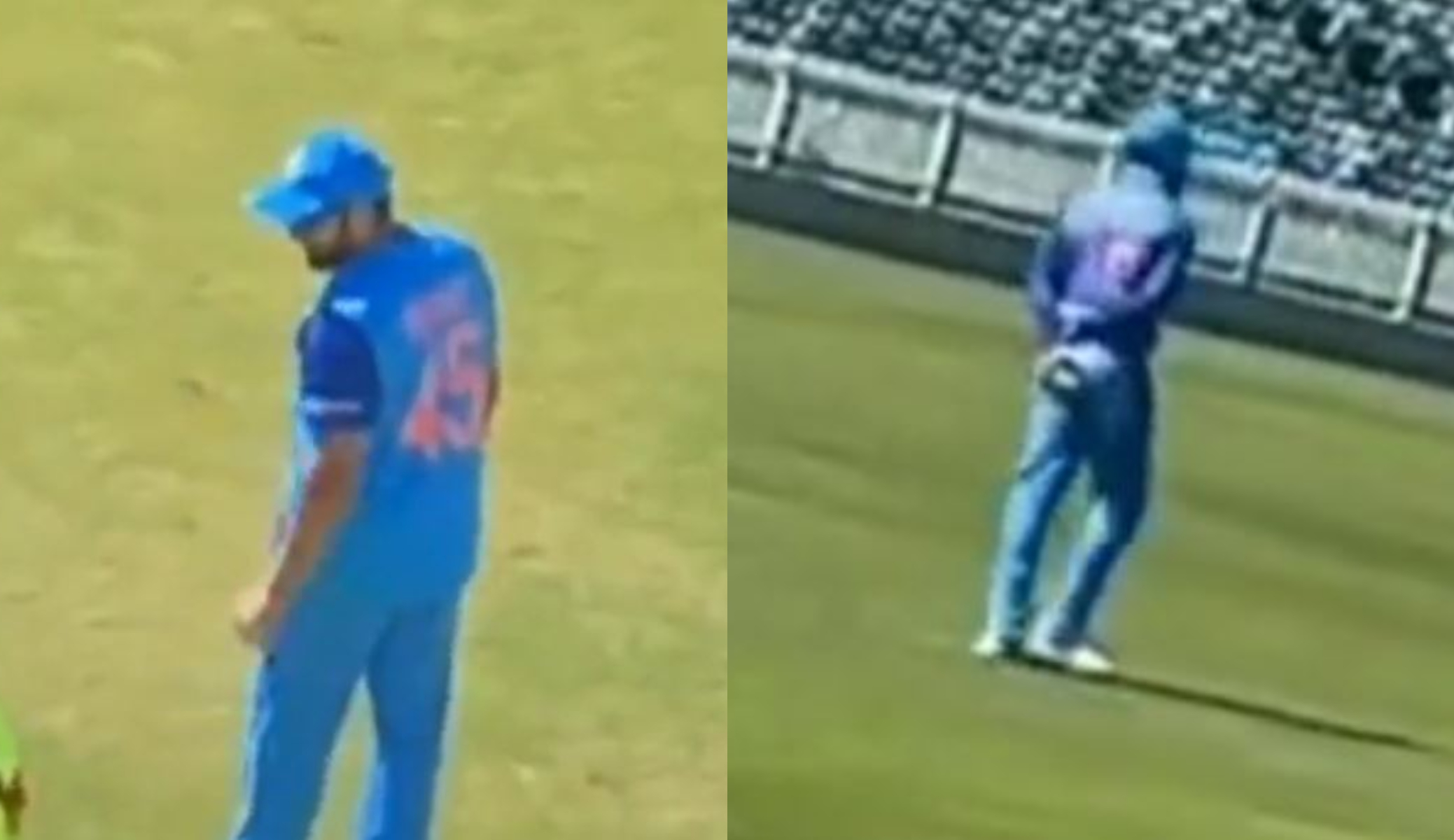 Rohit Sharma and Virat Kohli fielding | Twitter