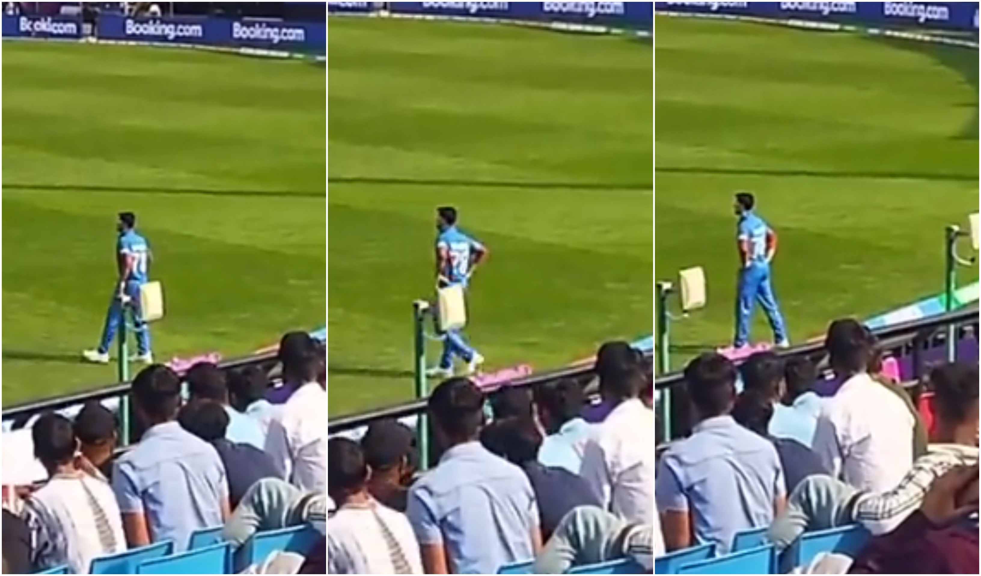 Naveen-ul-Haq once again faced 'Kohli, Kohli' chants in the stadium | Screengrab