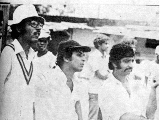 Gaekwad, Gavaskar and Vishwanath in Jamaica during the 1976 series