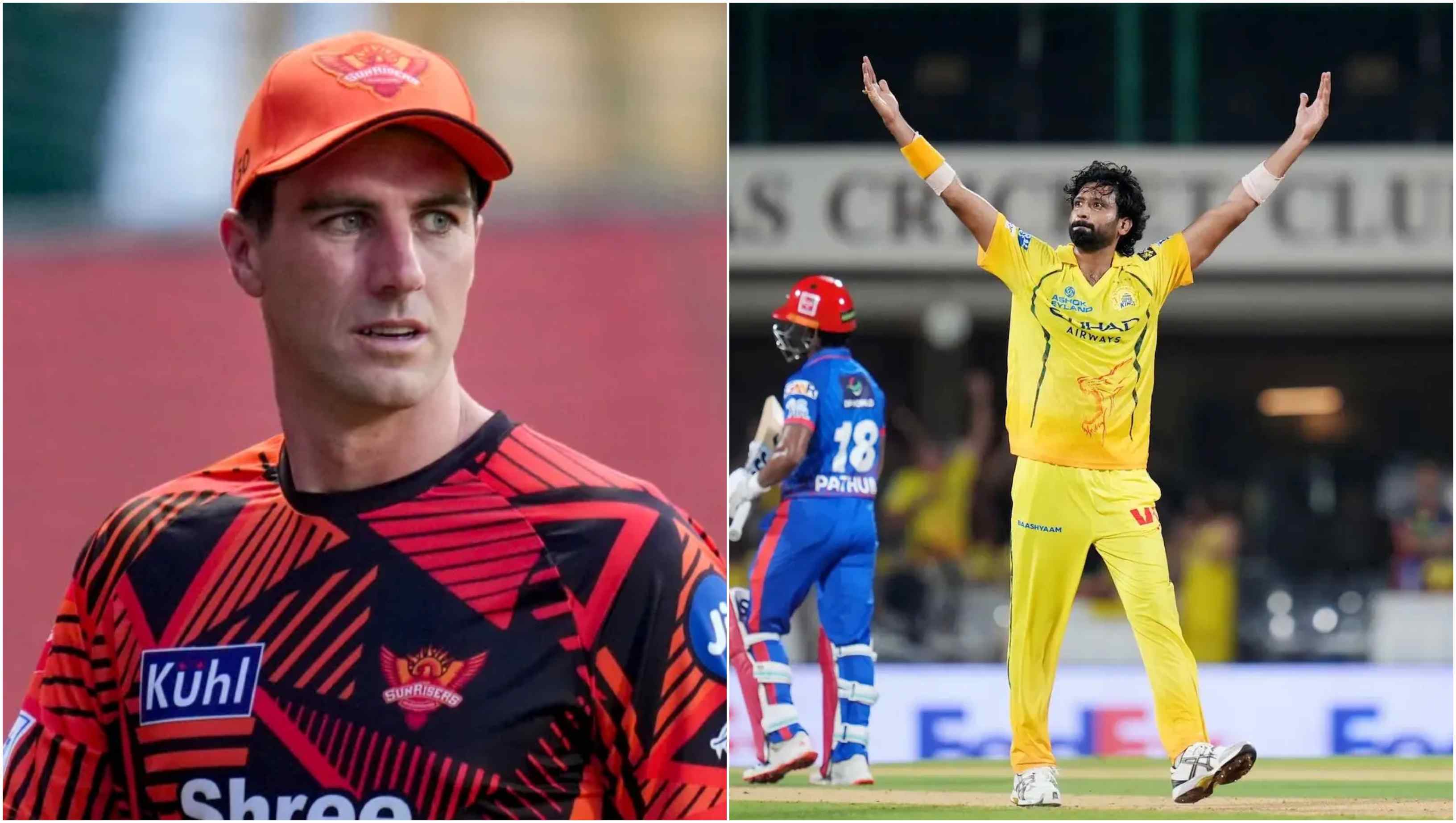 Pat Cummins and Khaleel Ahmed | X