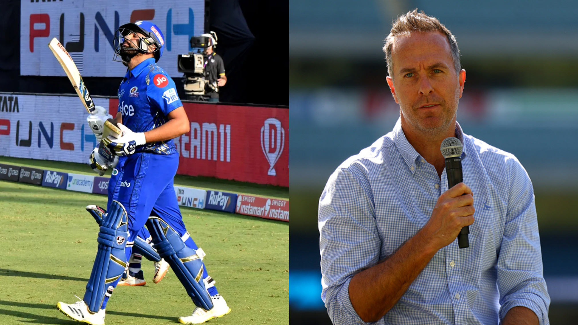 IPL 2022: “Time for Rohit to take a breather”- Michael Vaughan wants MI to give youngsters a chance
