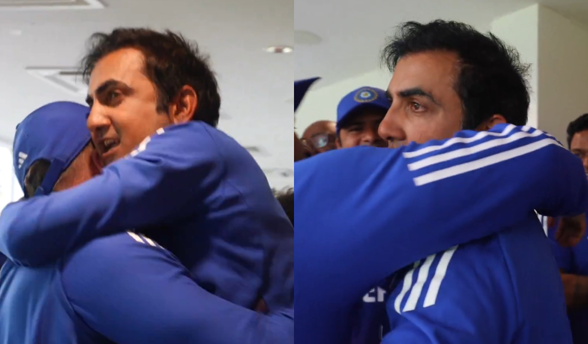 Gautam Gambhir's tearful eyes as India won the Oval test | Getty