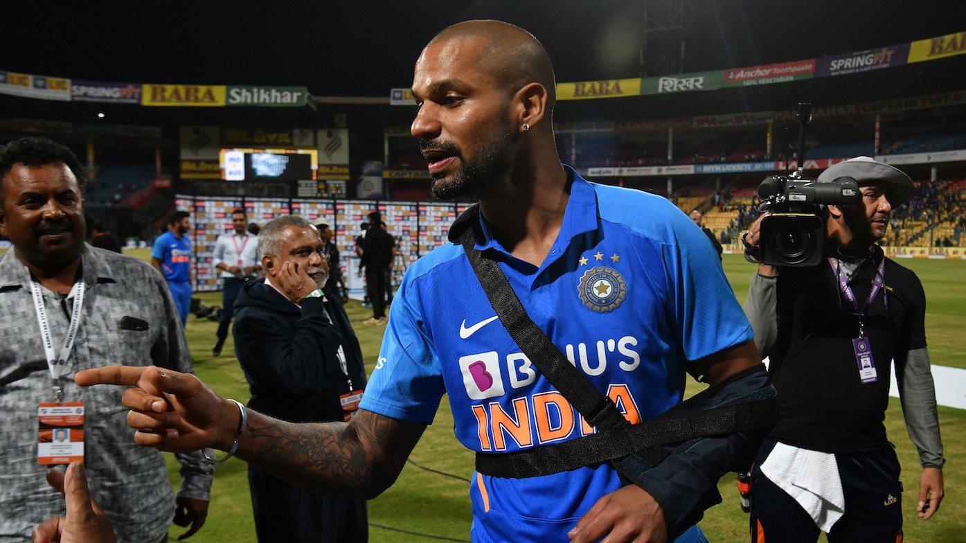 1 ind. Shikhar Dhawan.