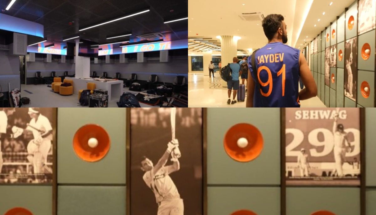 New Chepauk Dressing Room | BCCI Twitter Screengrab