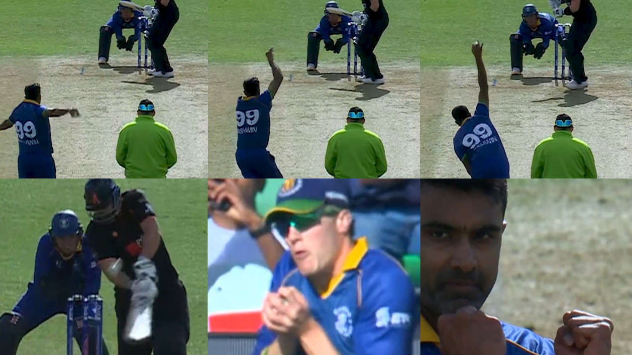 WATCH- R Ashwin’s unveils new bowling action in ETPL 2026 v Steve Smith; celebrates after dismissing dangerous Tim David 