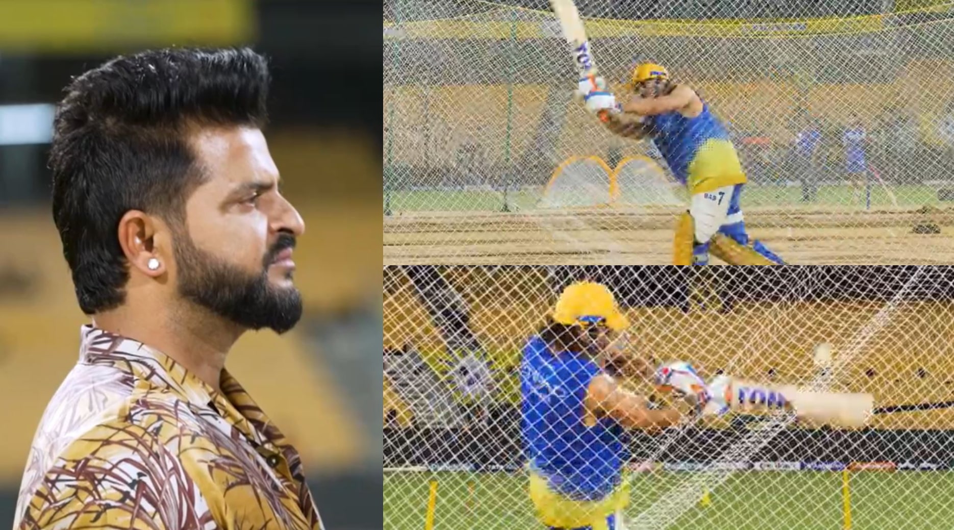 Suresh Raina looked on as MS Dhoni hammered sixes in CSK nets | CSK X