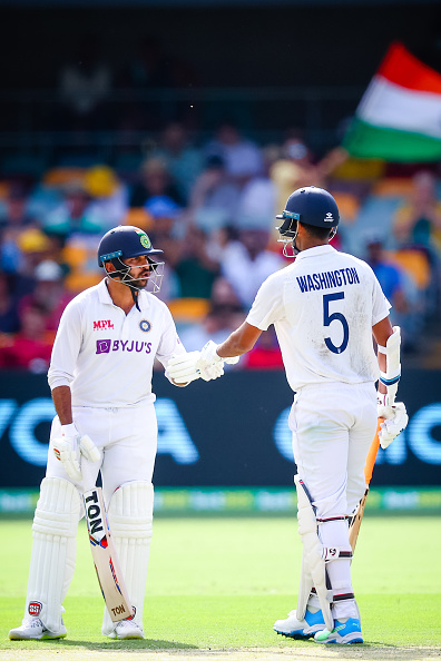 Shardul Thakur (67) and Washington Sundar (62) added 123 runs for 7th wicket | Getty