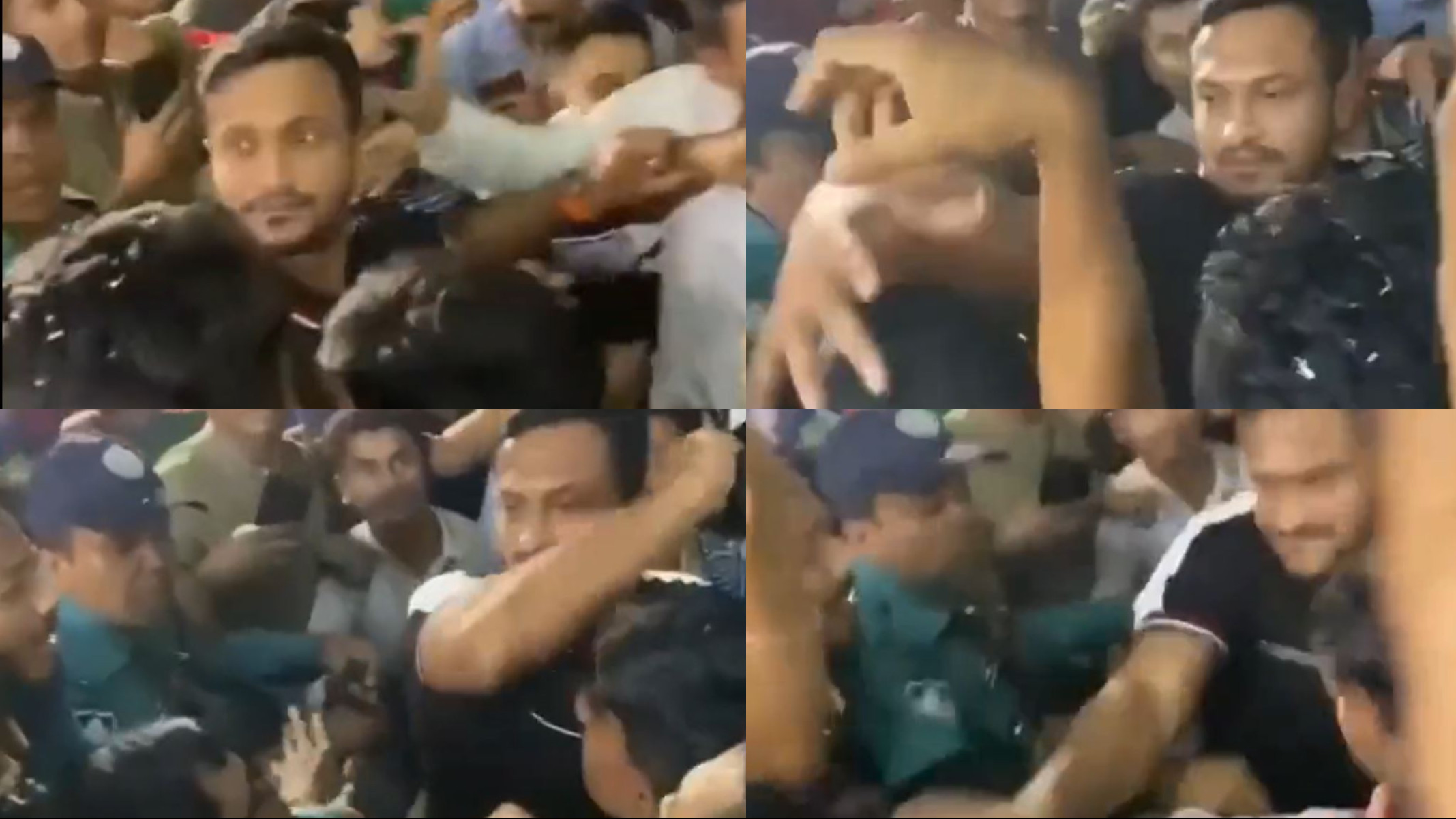 WATCH- Shakib Al Hasan in new controversy; angrily beats fan with a cap after he tried to steal it off him