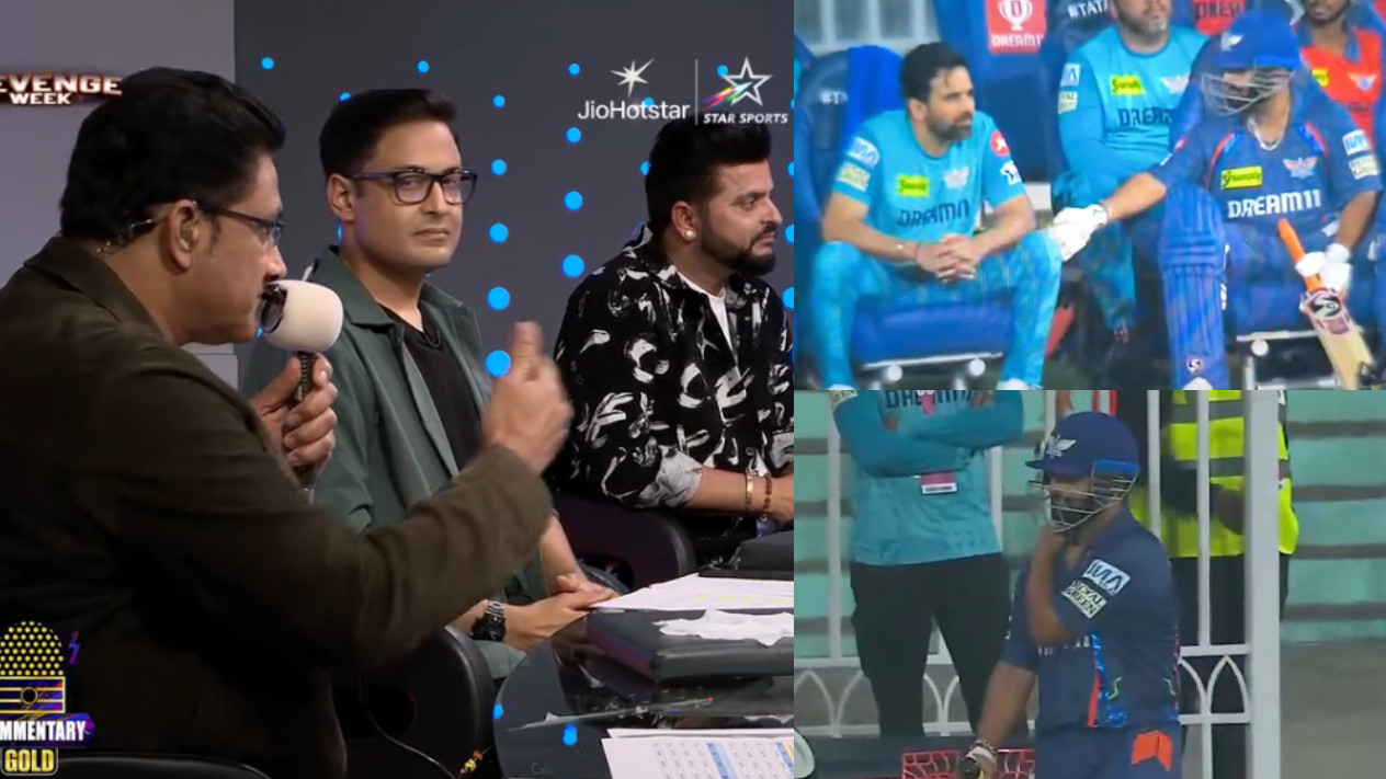 IPL 2025: WATCH- Rishabh Pant and Zaheer Khan argue in LSG dugout; Raina, Kumble discuss Pant batting at no.7