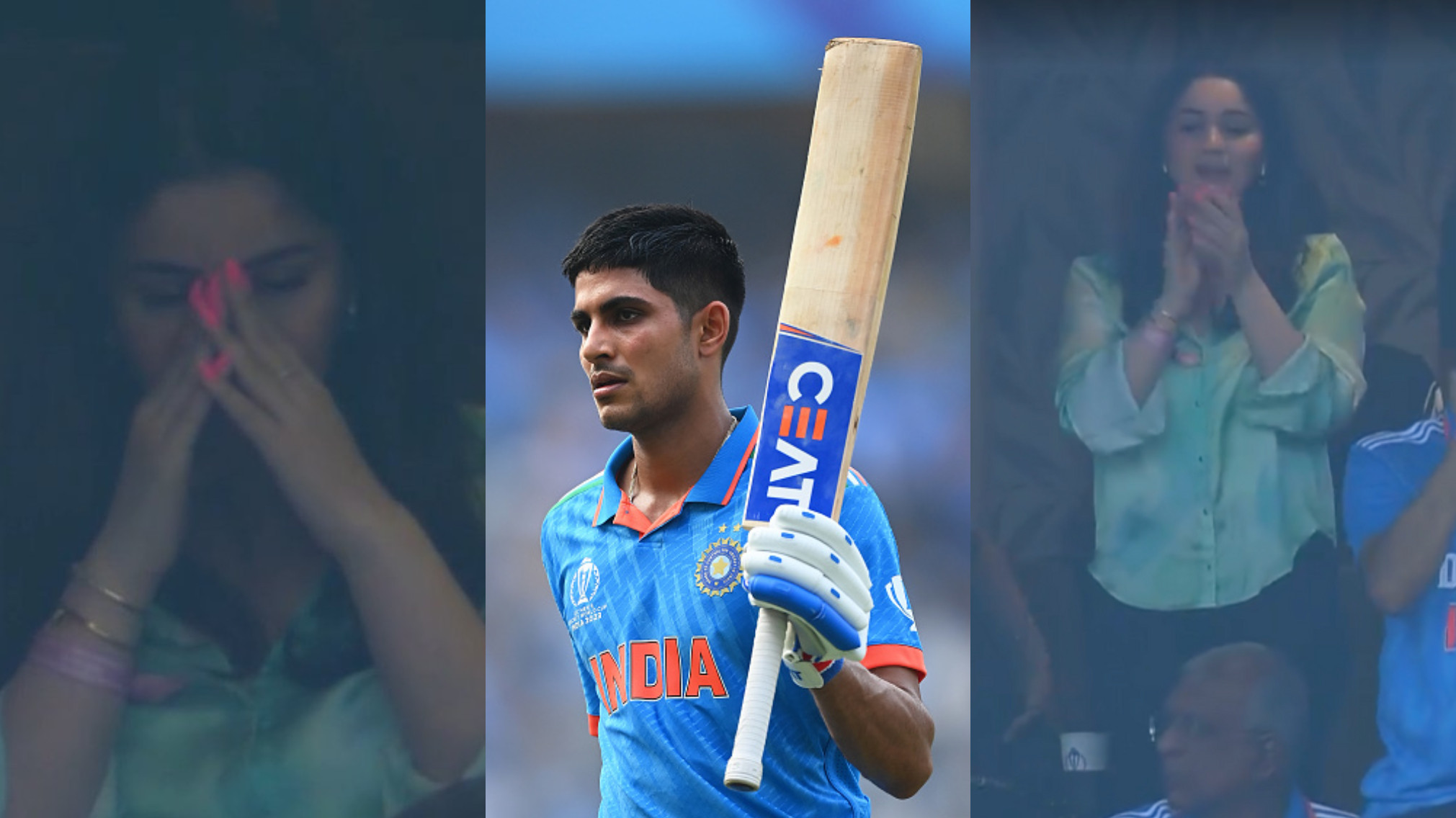 CWC 2023: WATCH - Sara Tendulkar disappointed at Shubman Gill’s dismissal; gives standing ovation later