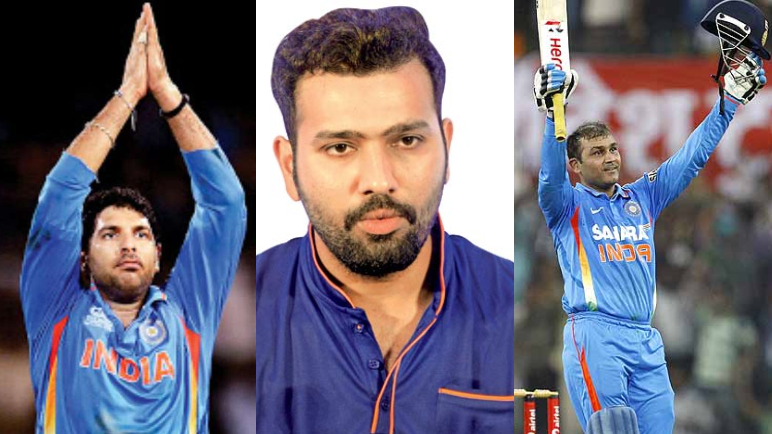 Rohit Sharma reveals Yuvraj Singh wanted him to break Virender Sehwag's ODI score record
