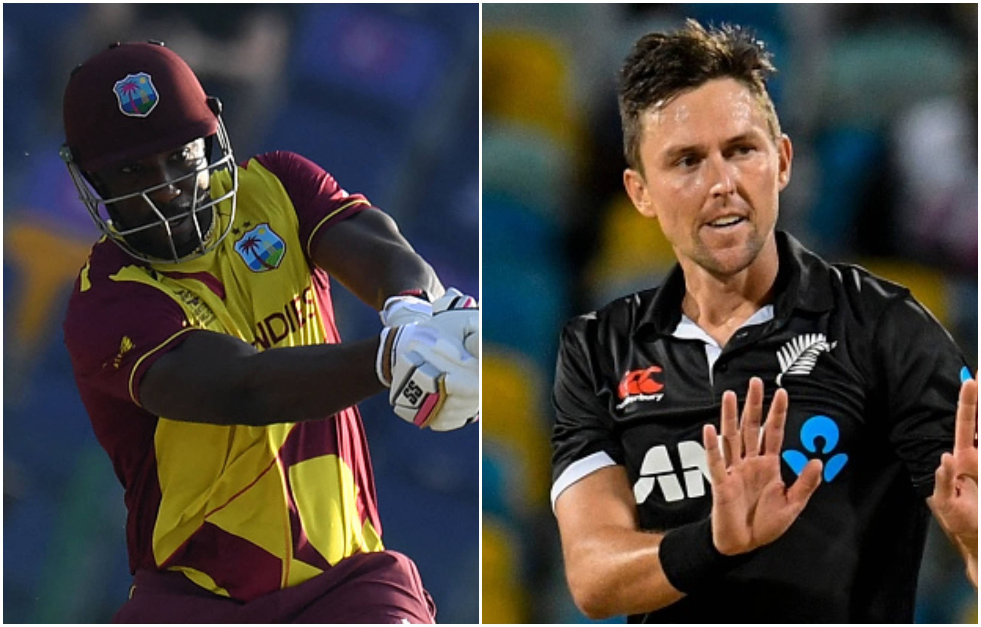 Andre Russell and Trent Boult | Getty