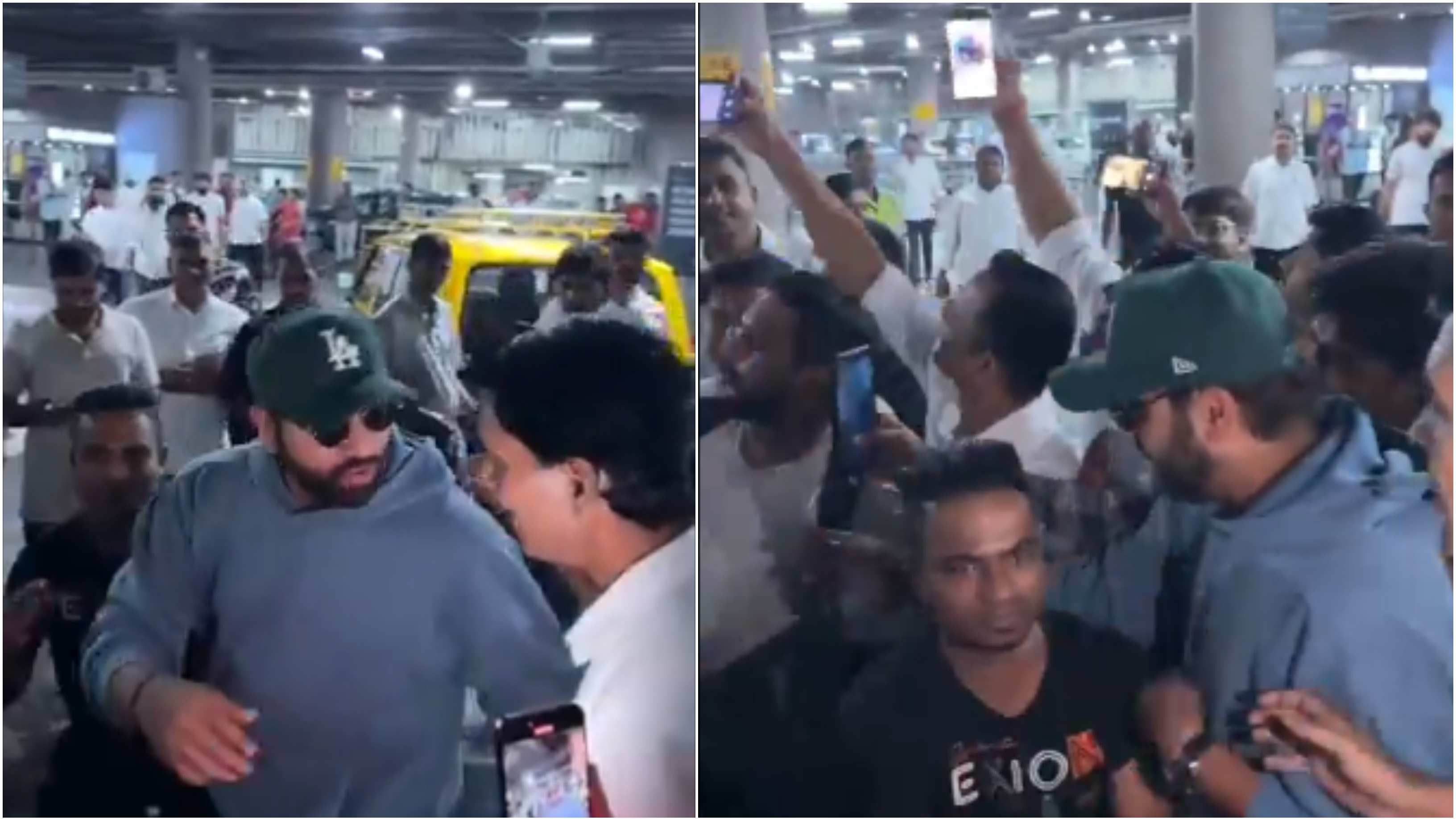 WATCH: Rohit Sharma mobbed by fans at airport as T20 World Cup-winning captain returns home after vacationing in USA