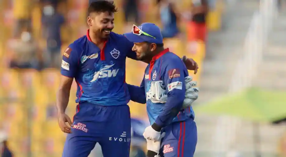 Avesh Khan with DC captain Rishabh Pant | BCCI/IPL