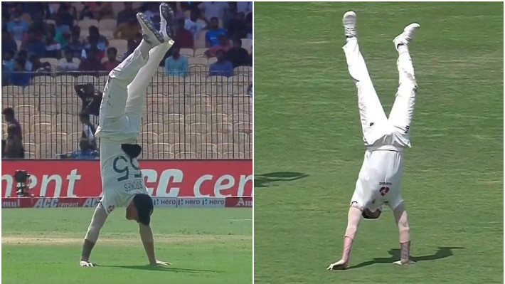 IND v ENG 2021: WATCH - Ben Stokes does handstand in front of Chennai crowd; gets loud cheer