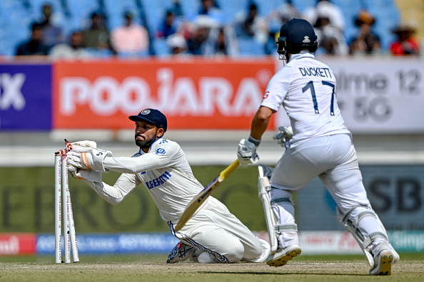 Dhruv Jurel's brilliant glovework led to Ben Duckett's run out | Getty