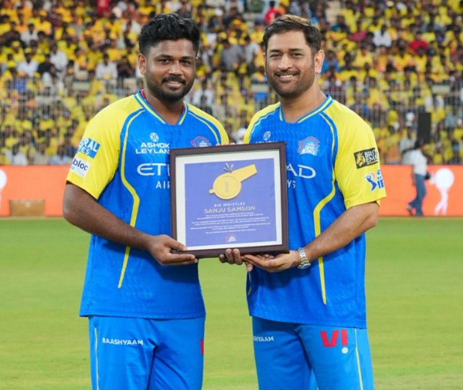 Sanju Samson and MS Dhoni for CSK | Instagram