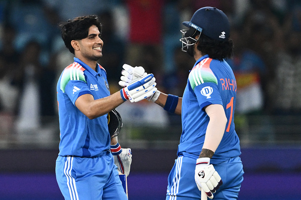 Shubman Gill and KL Rahul celebrate | Getty