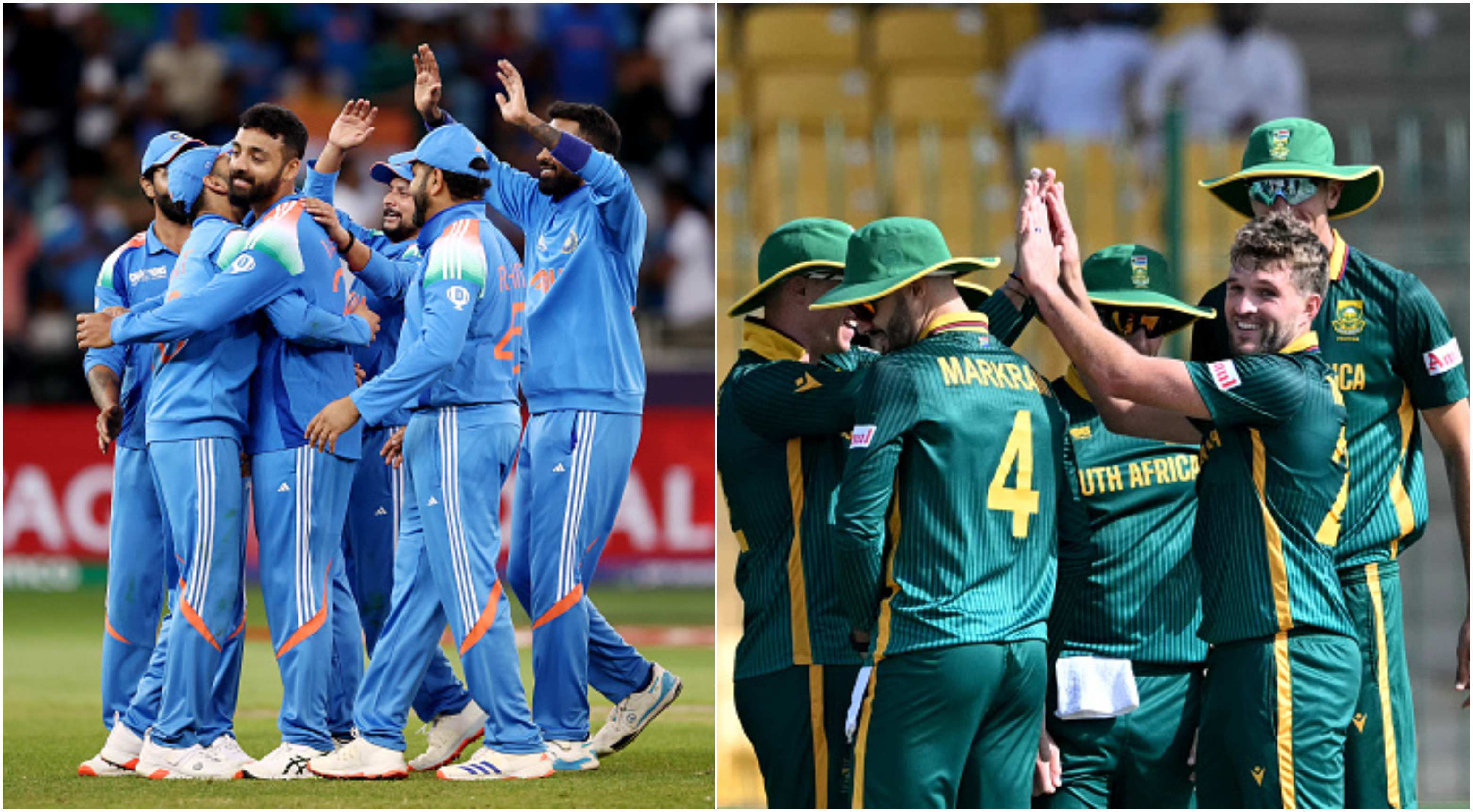 Indian and South African cricket teams | Getty