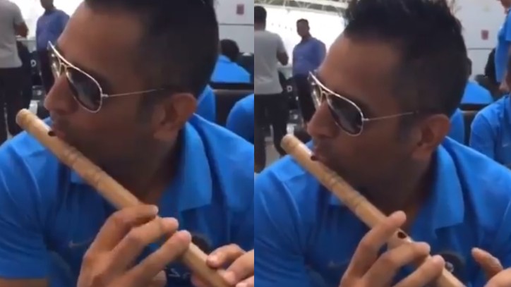 WATCH: Chennai Super Kings shares rare video of MS Dhoni playing the flute