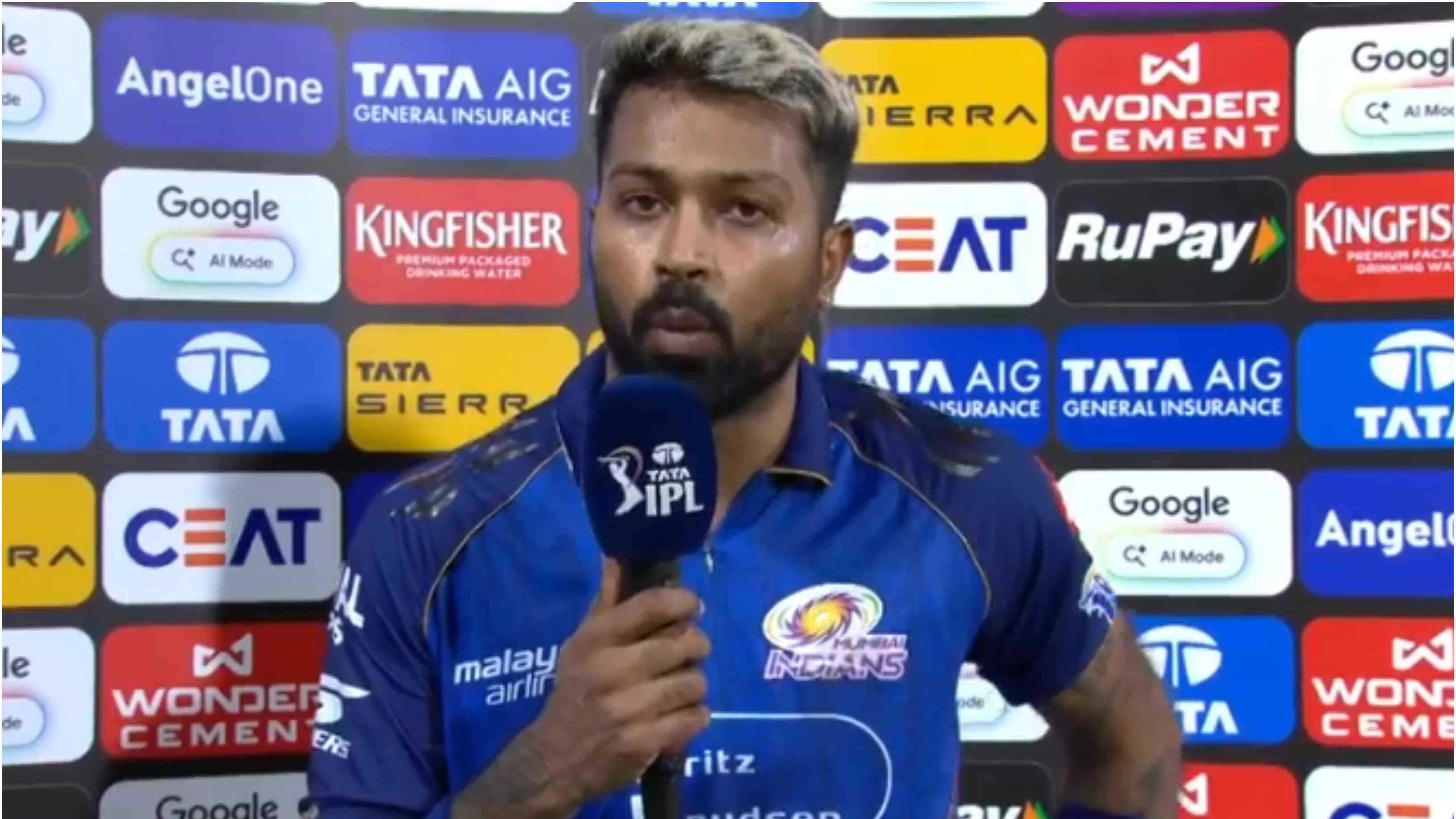 IPL 2026: “Not the season…,” Hardik Pandya expresses disappointment after MI's dismal show against CSK