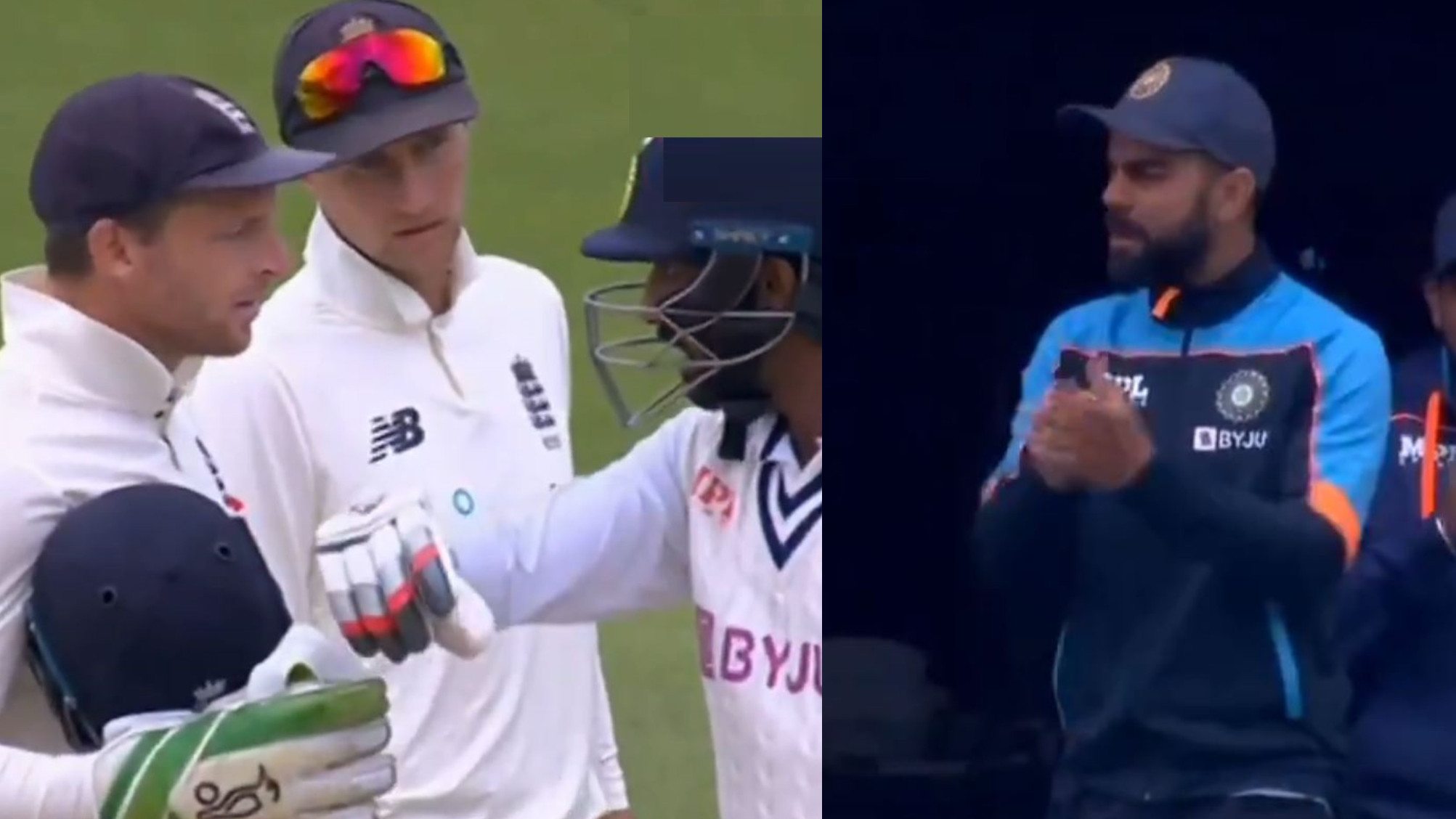 ENG v IND 2021: WATCH- Jasprit Bumrah and Jos Buttler have a heated exchange; Virat Kohli cheers on from balcony