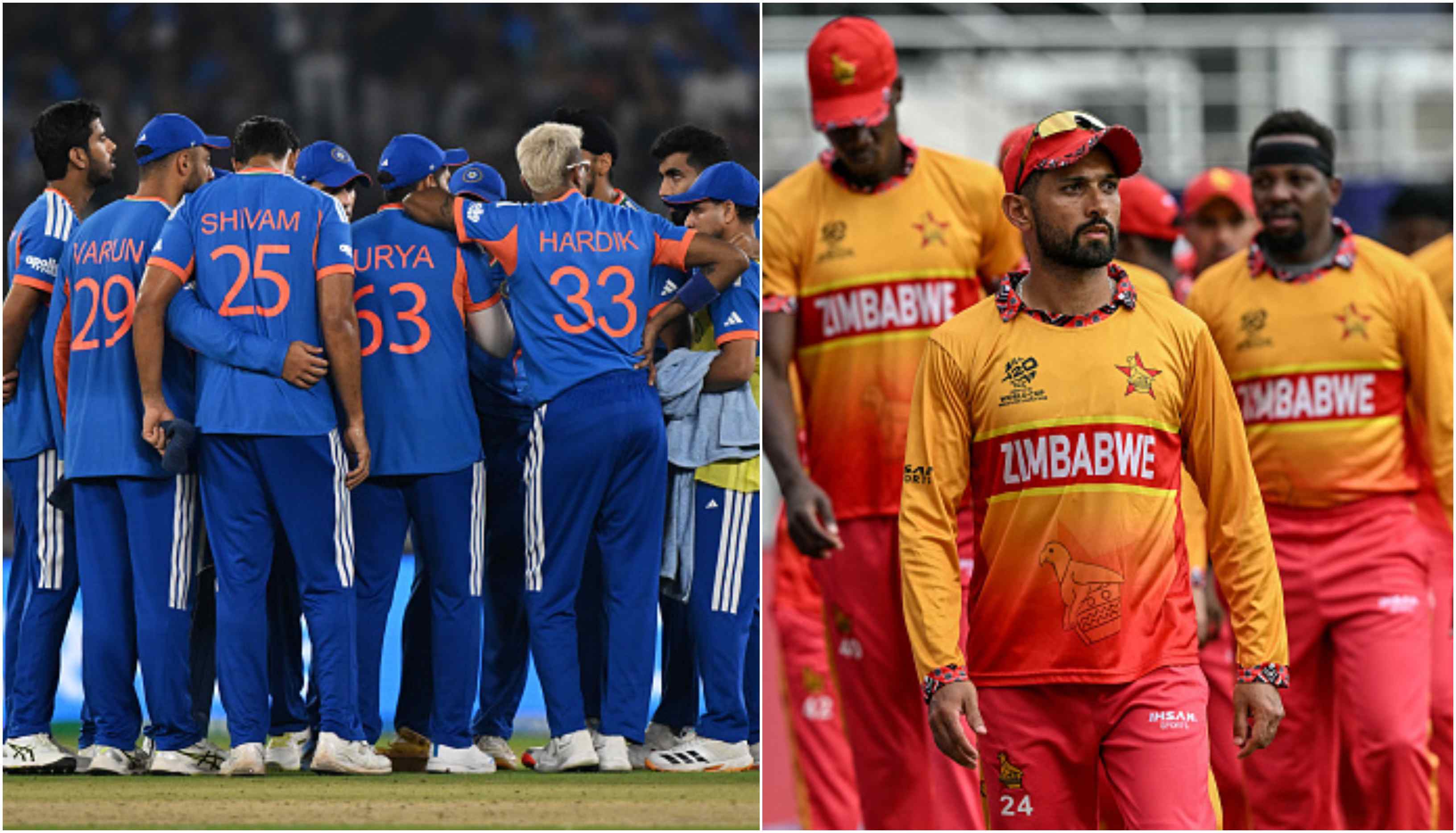 India and Zimbabwe will square off in the Super 8 on February 26 in Chennai | Getty