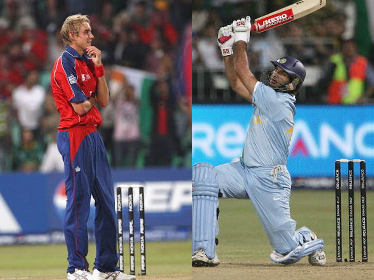 Stuart Broad was the first bowler in T20Is to be hit for six sixes in an over, by Yuvraj Singh