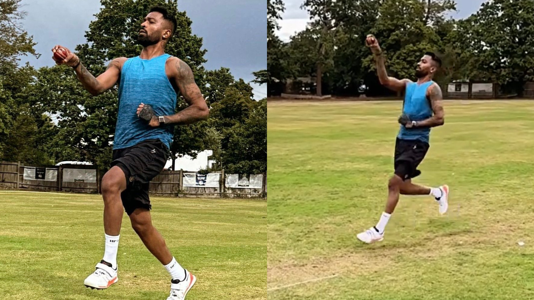 WATCH- Hardik Pandya practices bowling with a red ball; fans clamor for his return to Test cricket