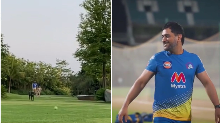 WATCH - MS Dhoni appears in Sakshi's latest Instagram video donning CSK jersey 