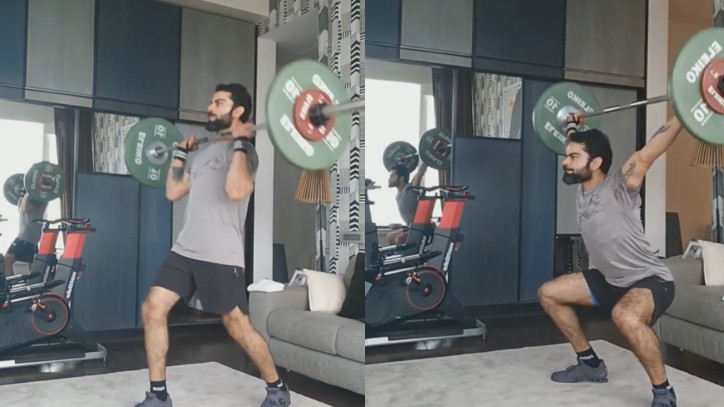 WATCH: Virat Kohli lifts heavy weights in preparation for the IPL 2020