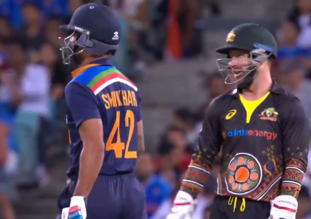 "Not Dhoni, not quick enough like Dhoni!" Wade told a smiling Dhawan | Twitter