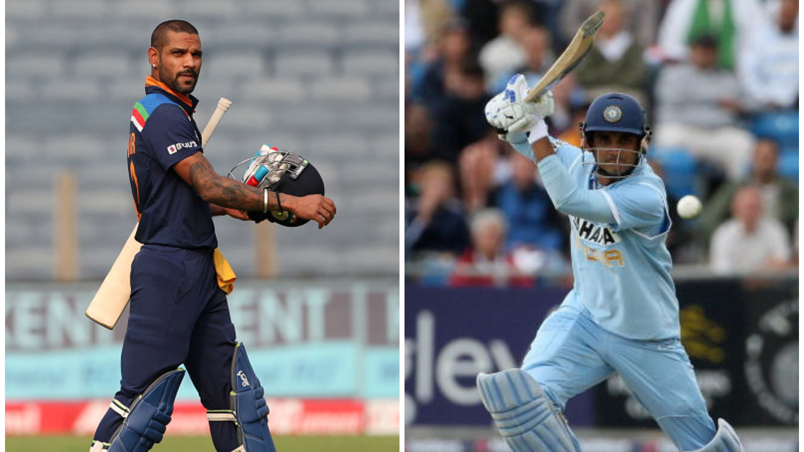 SL v IND 2021: Shikhar Dhawan could surpass Sourav Ganguly's record in 1st ODI