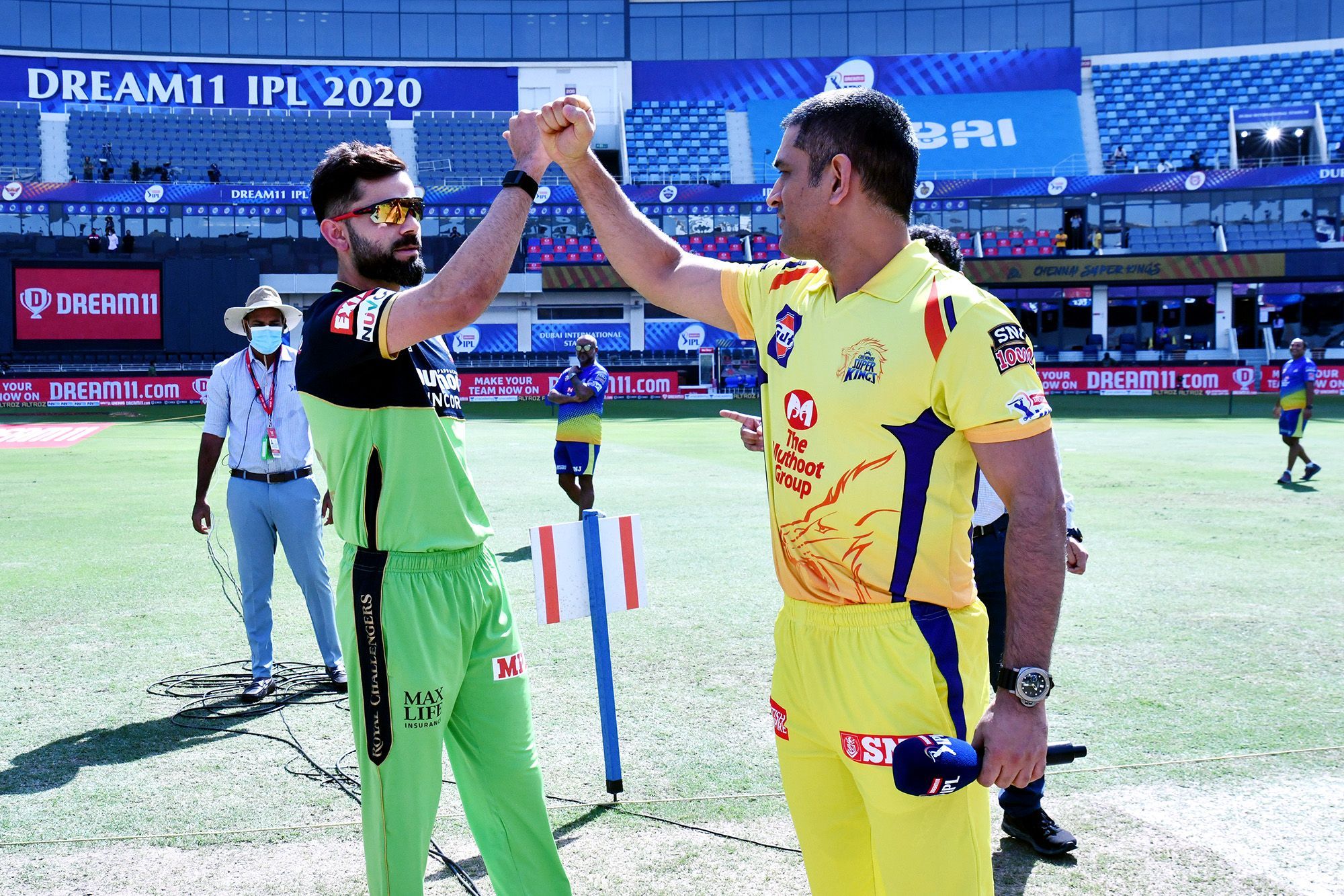 Kohli and Dhoni at the toss | BCCI/IPL