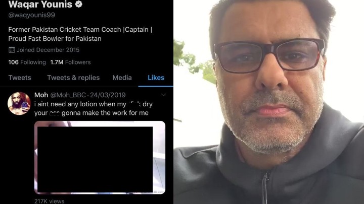 Waqar Younis quits Twitter after claiming a hacker liked adult content on his profile 