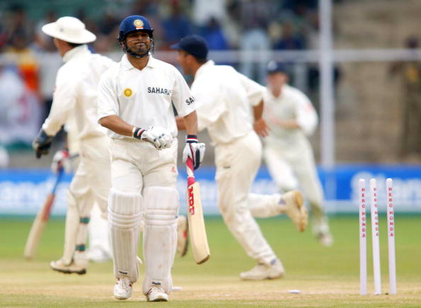 Sachin Tendulkar was out stumped in the 2001 Bangalore Test against England | Getty