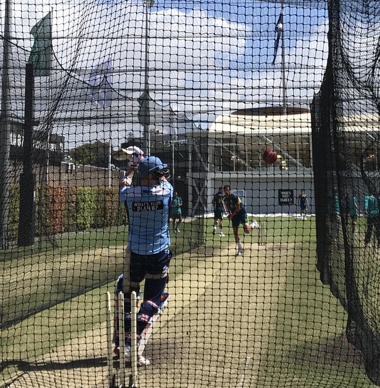 Smith squared up to Hazlewood, Starc and Cummins in SCG nets | Twitter