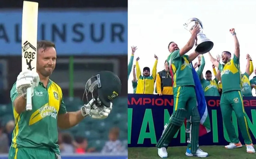 AB de Villiers made 120* as South Africa defeated Pakistan in WCL 2025 final  |X