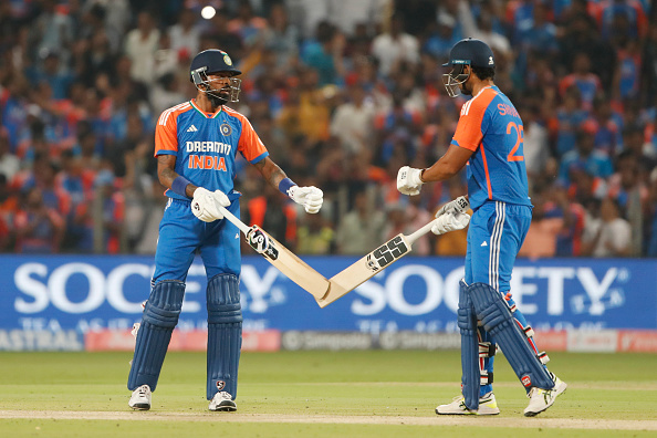 Hardik Pandya and Shivam Dube both scored 53 each | Getty
