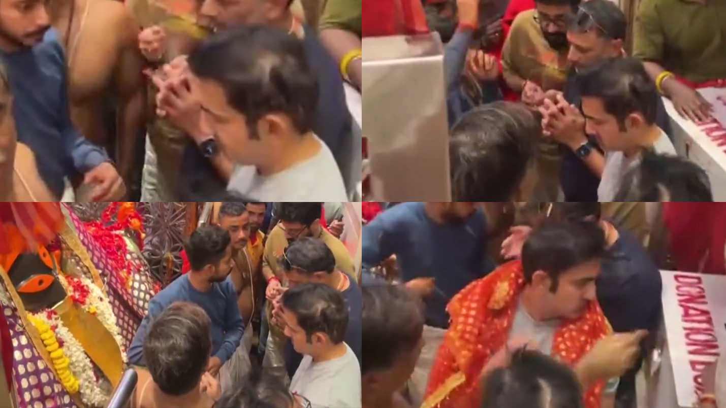 IND v ENG 2025: WATCH- India coach Gautam Gambhir visits Kalighat Temple in Kolkata before 1st T20I
