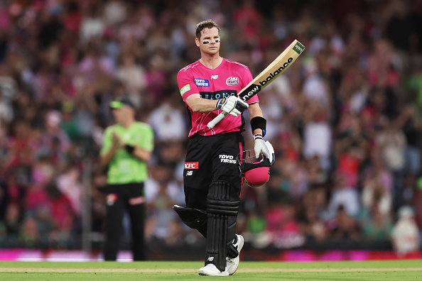 Smith hammered the second-fastest BBL century in 41 balls and fastest for Sydney Sixers | Getty