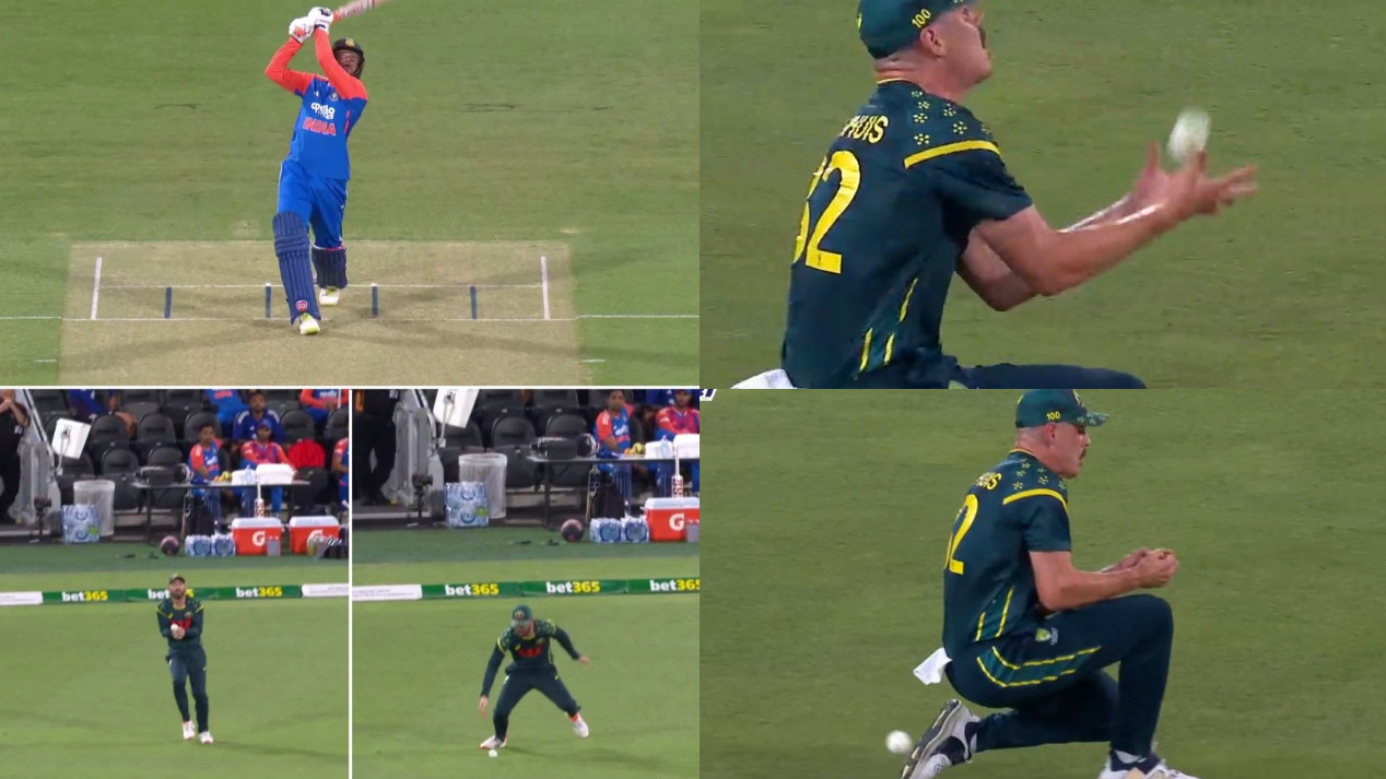 AUS v IND 2025: WATCH- Abhishek Sharma gets two let-offs in 5th T20I; Glenn Maxwell and Ben Dwarshuis drop his catches