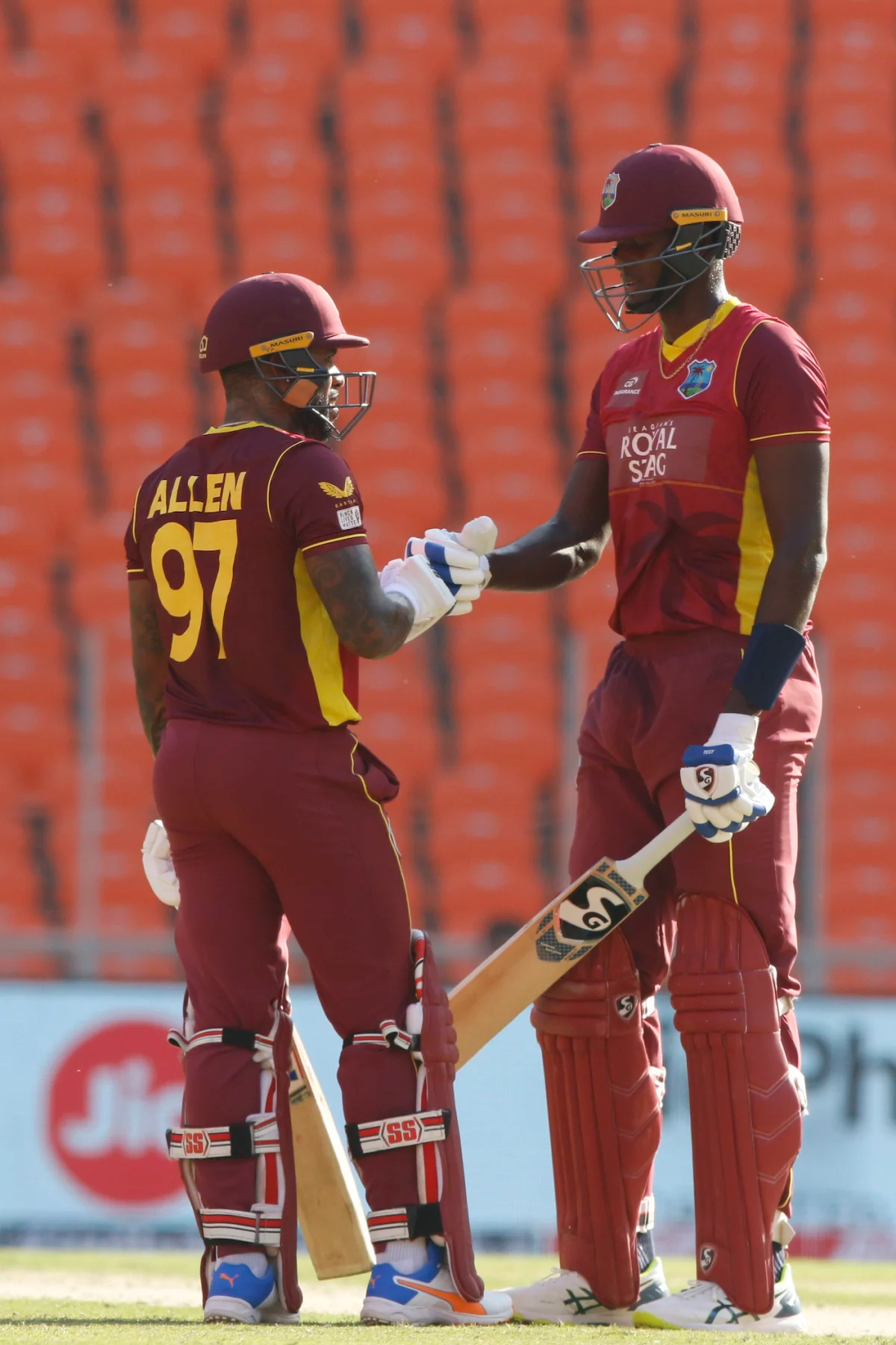 Jason Holder and Fabien Allen | BCCI