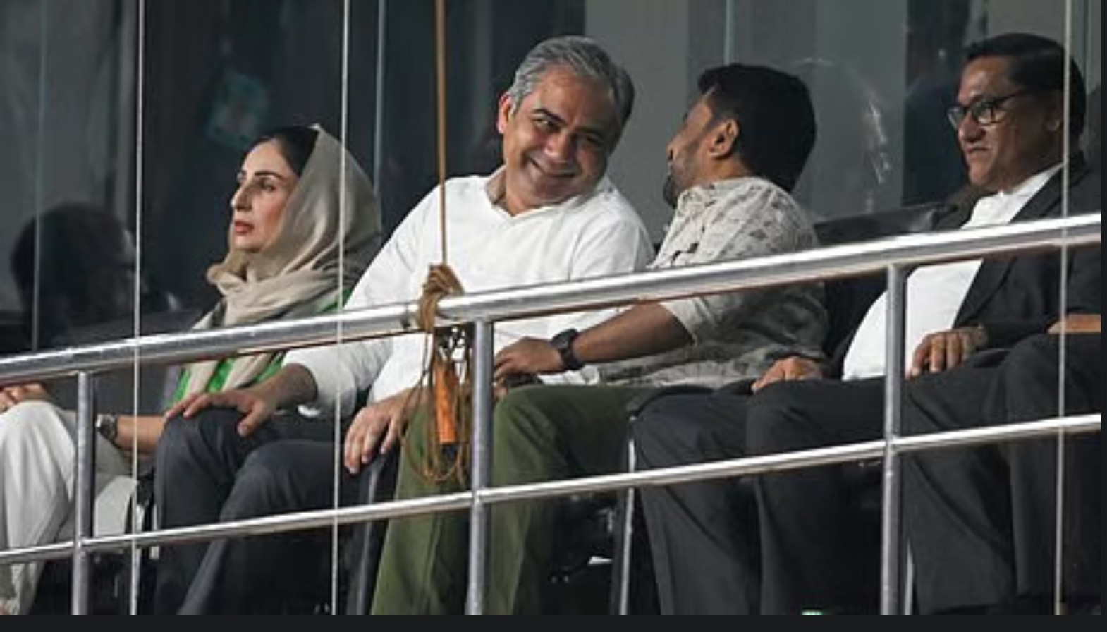 Mohsin Naqvi attending the IND v PAK match | X