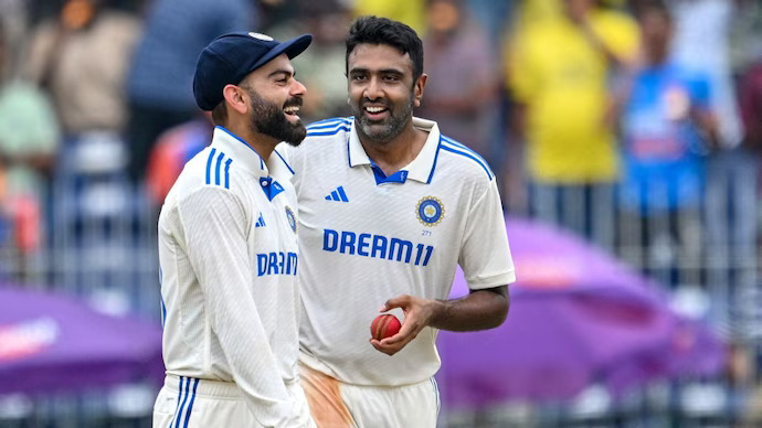 Ashwin and Kohli | X