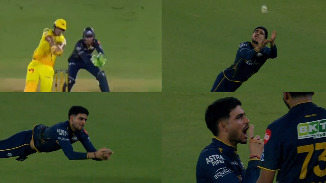 IPL 2026: WATCH- Shubman Gill's flying catch to dismiss Shivam Dube; shows fans shush sign in celebration