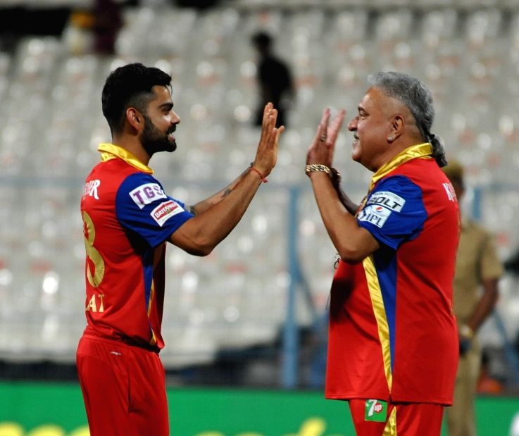 Virat Kohli and Vijay Mallya| X