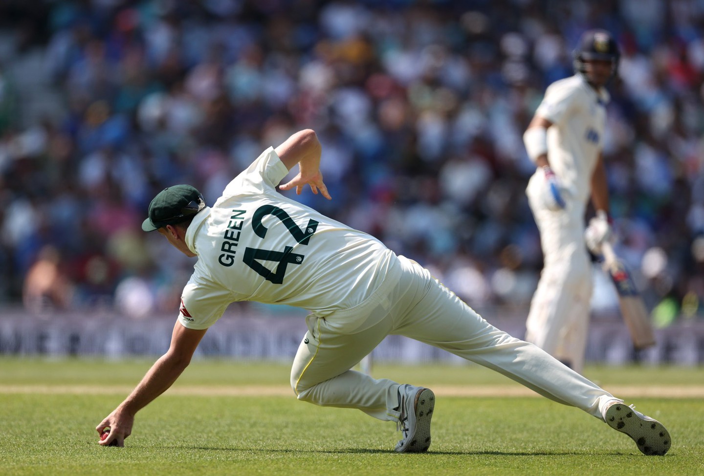 The TV umpire felt Cameron Green's fingers were underneath the ball | Getty